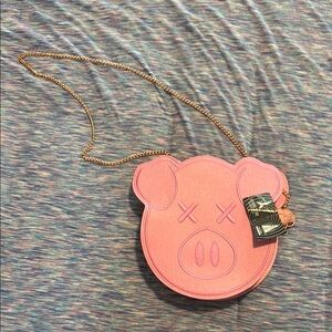 Conspiracy Collection Shane Dawson/Jeffree Star Pink and Gold pig Crossbody Bag